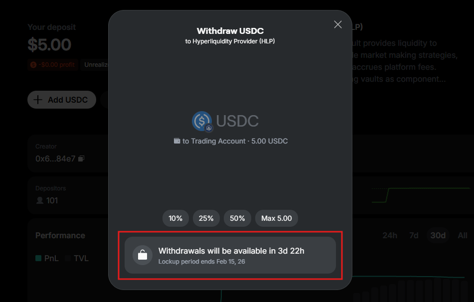 Withdraw trading funds allocated to a Strategy on Warden